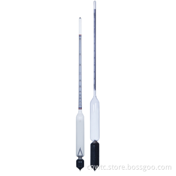 Professional Laboratory Glass Alcohol Meter Tester Set for Fuels and Liquids Including Gasoline, Petrol, Diesel, and Oil